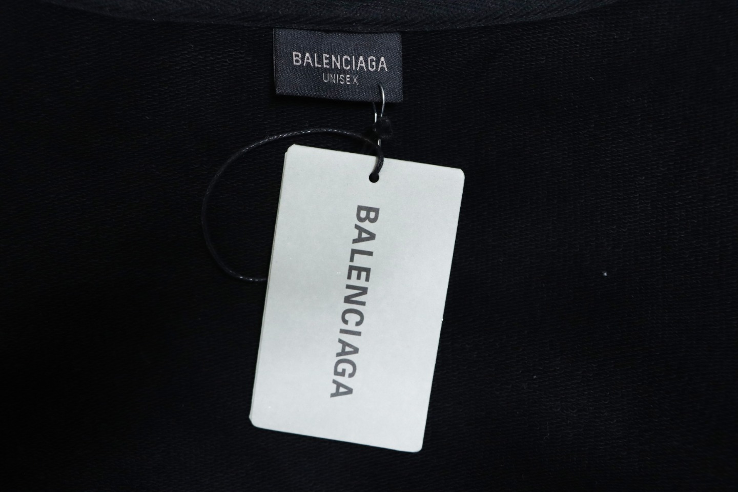 Ba*len*cia*ga 24fw lb reflective letter print hoodie black