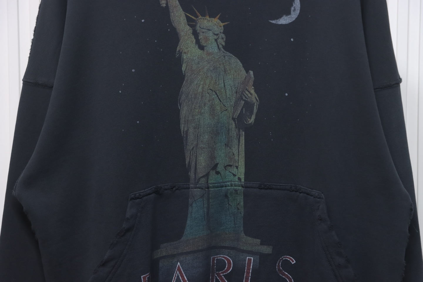 Ba*len*cia*ga 24fw statue of liberty print hoodie