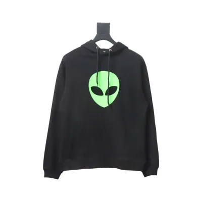 Balenciaga Alien Print Hoodie Black 01