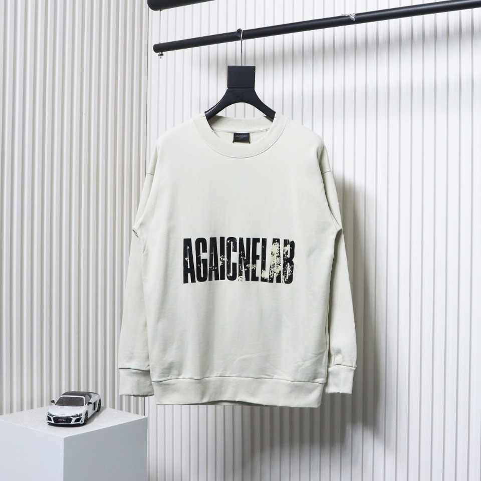 Ba*len*cia*ga american tape lettering crewneck sweatshirt white