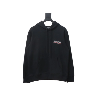 Balenciaga BLCG Coca Cola Embroidery Hoodie Black 01