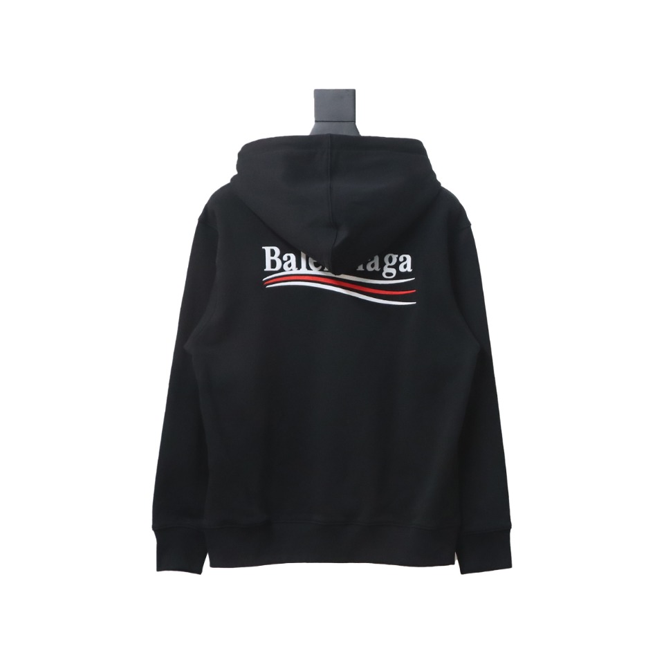 Ba*len*cia*ga blcg coca cola embroidery hoodie black