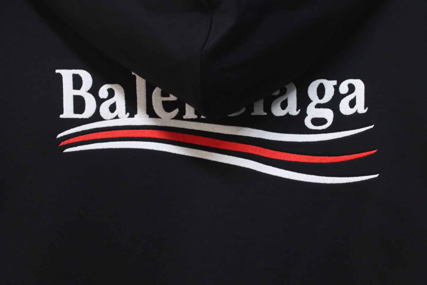 Ba*len*cia*ga blcg coca cola embroidery hoodie black