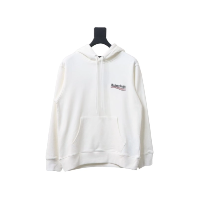 Balenciaga BLCG Coca Cola Embroidery Hoodie White 01