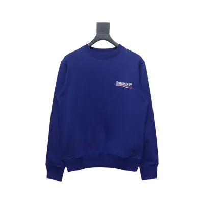 Balenciaga BLCG Coke Embroidery Crewneck Sweatshirt Blue 01