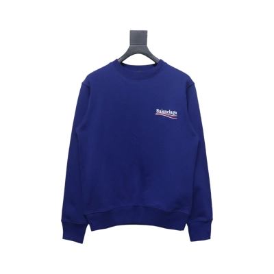 Balenciaga BLCG Coke Embroidery Crewneck Sweatshirt Blue 01