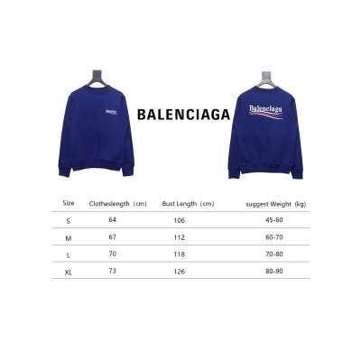Balenciaga BLCG Coke Embroidery Crewneck Sweatshirt Blue 02