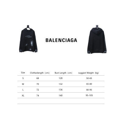 Balenciaga BLCG Distressed 3M Oblique M Graffiti Hoodie 02
