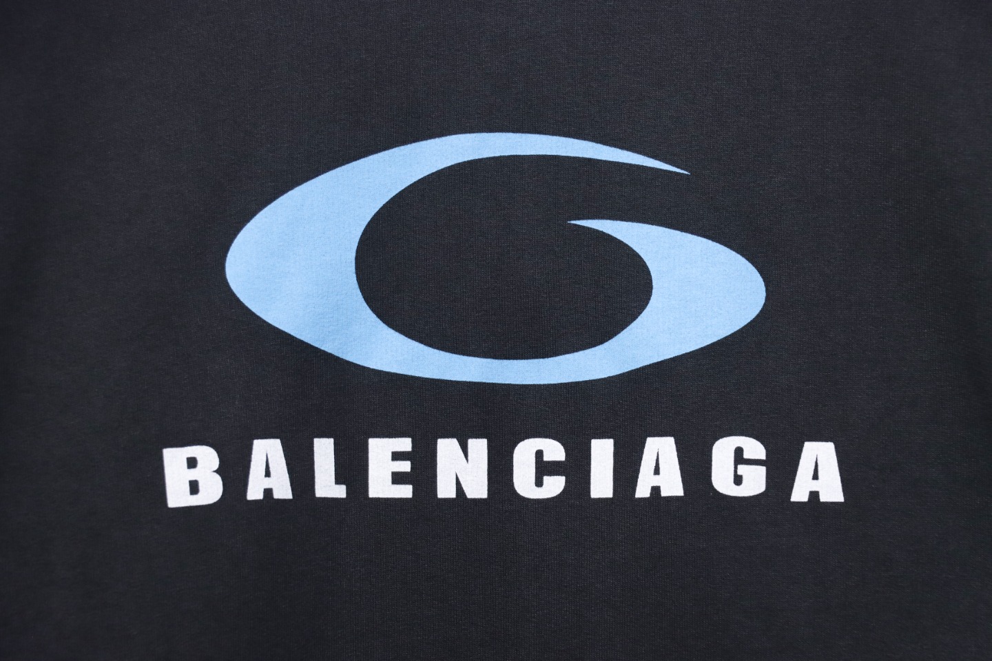 Ba*len*cia*ga blcg loop sports blue ring print hoodie