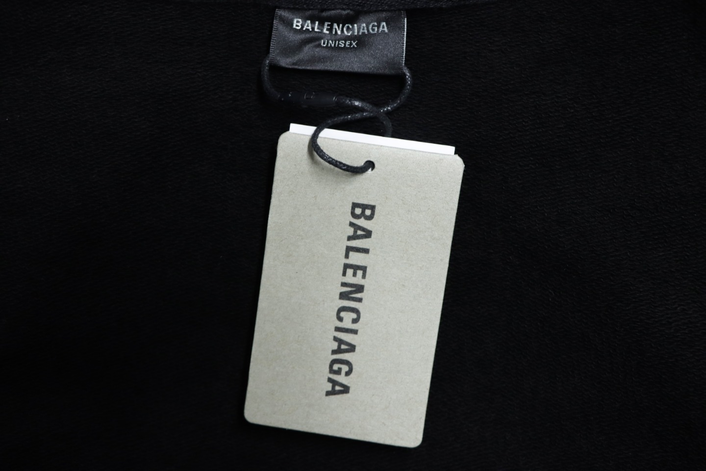 Ba*len*cia*ga classic all over logo hoodie black