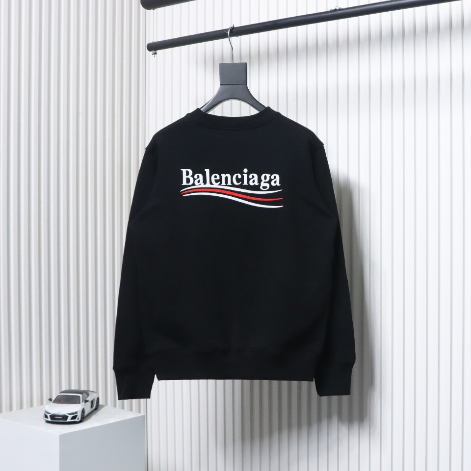 Ba*len*cia*ga classic coke embroidery sweatshirt