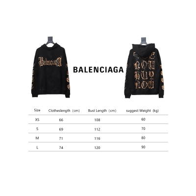 Balenciaga Distressed Washed Sanskrit Hoodie 02