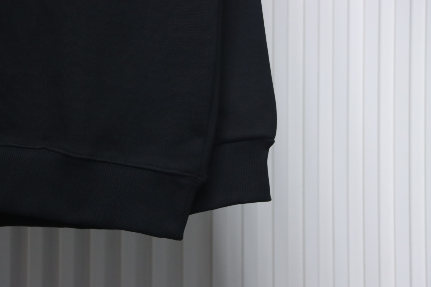 Ba*len*cia*ga double b letter printed round neck sweatshirt black