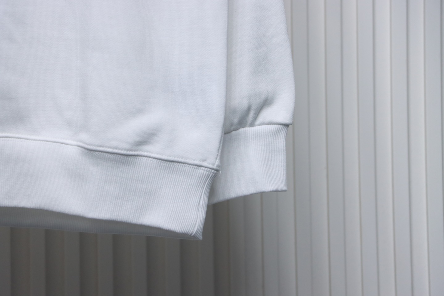 Ba*len*cia*ga double b letter printed round neck sweatshirt white