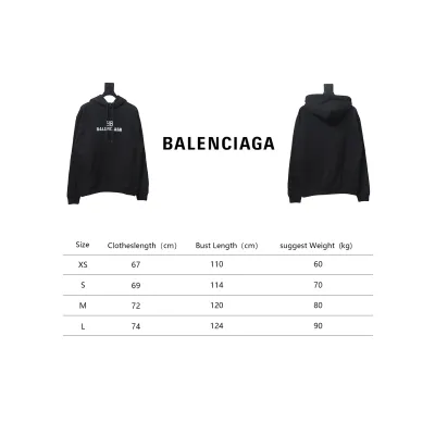 Balenciaga Double B Mosaic Hoodie Black 02