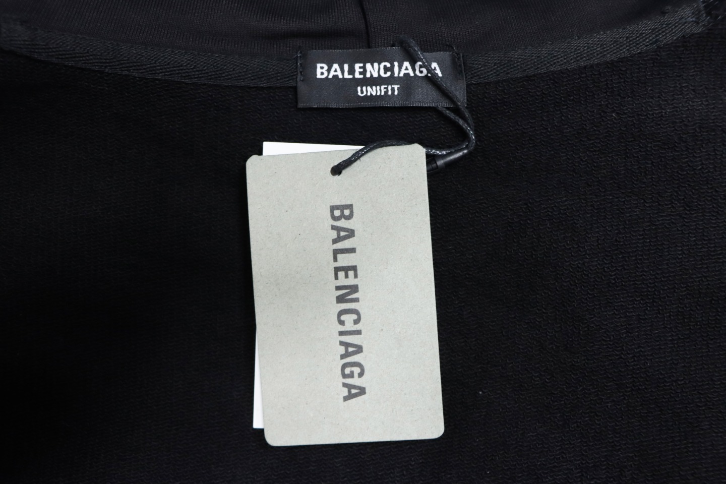 Ba*len*cia*ga double b mosaic hoodie black