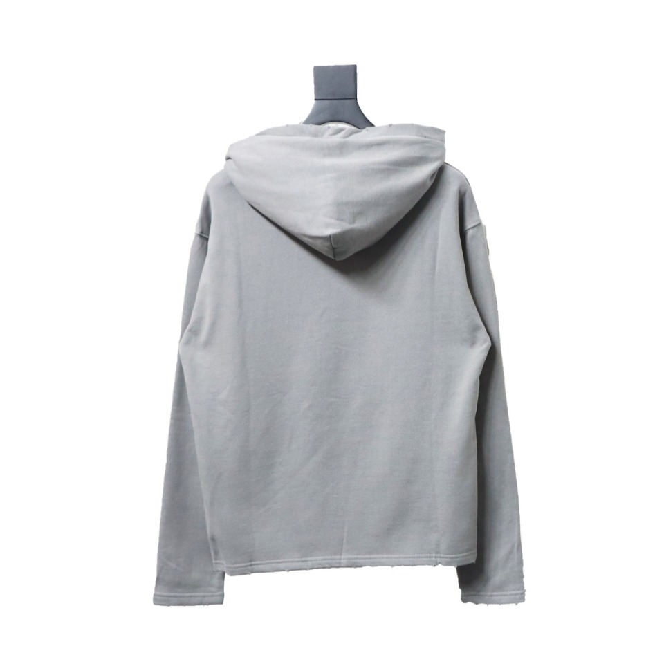 Ba*len*cia*ga double b mosaic hoodie grey