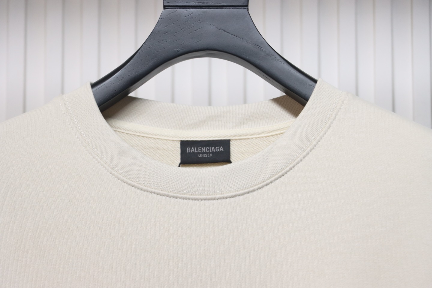 Ba*len*cia*ga flame pattern crew neck sweatshirt off-white