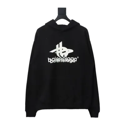 Balenciaga Overlapping Logo Hoodie 01