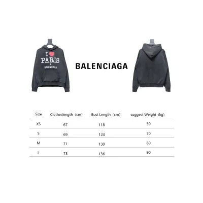 Balenciaga Valentine's Day Limited Edition Love Paris Hoodie 02