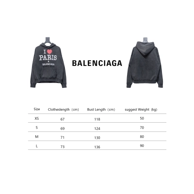 Balenciaga Valentine's Day Limited Edition Love Paris Hoodie 02