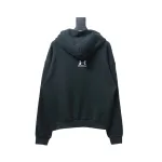 Balenciaga x Under Armour Front And Back Embroidered Zip-Up Hoodie Black
