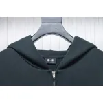 Balenciaga x Under Armour Front And Back Embroidered Zip-Up Hoodie Black