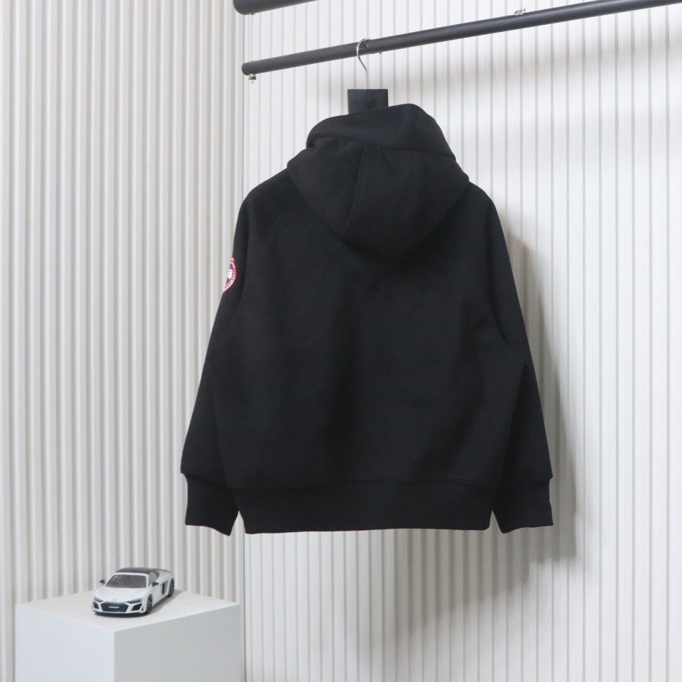 Can*a Go*e chilliwack wool fleece bomber jacket black