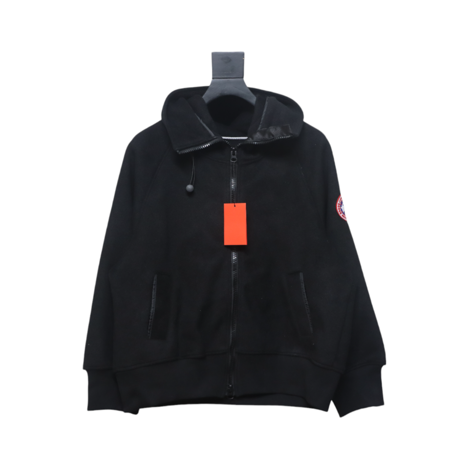 Can*a Go*e chilliwack wool fleece bomber jacket black