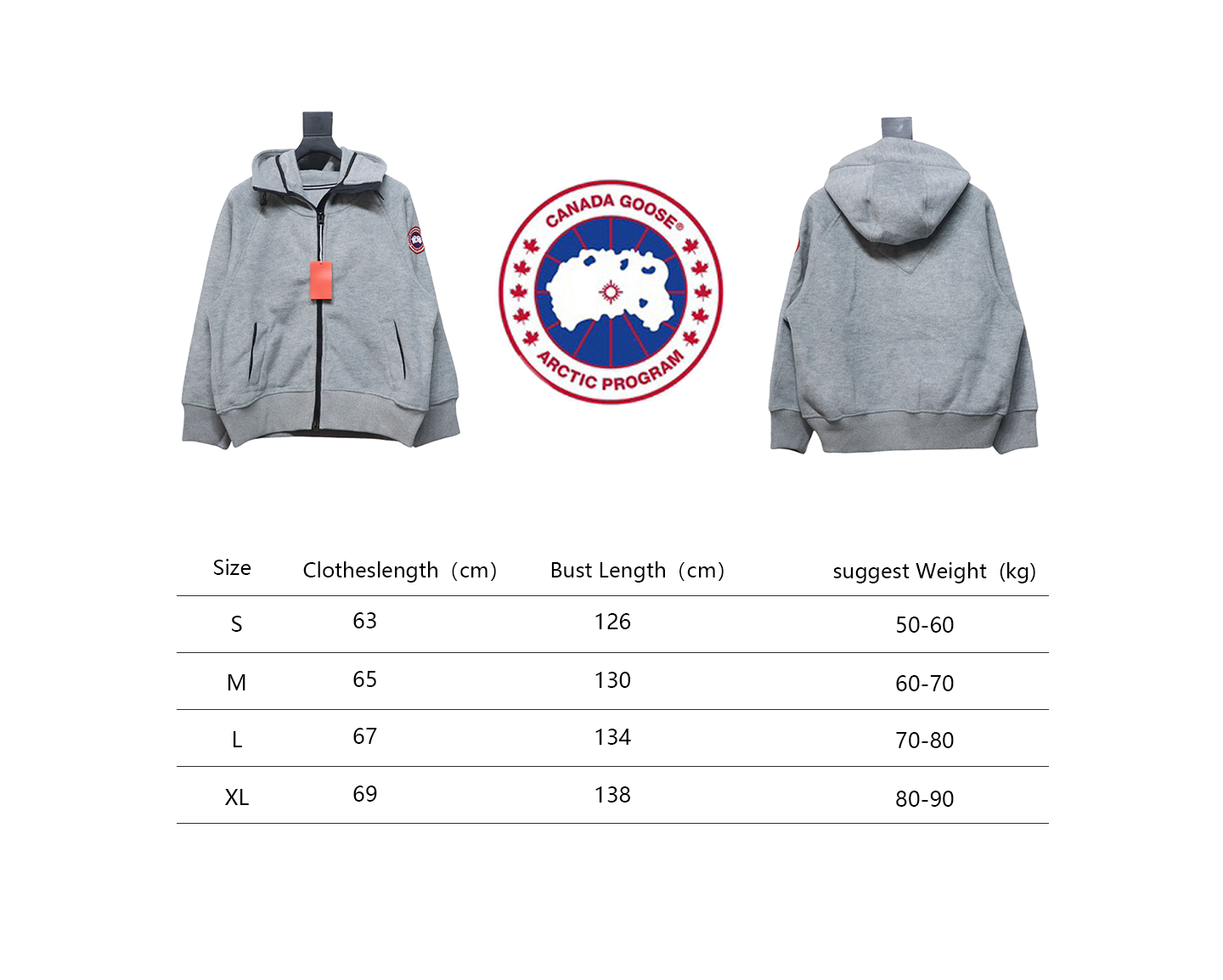 Can*a Go*e chilliwack wool fleece bomber jacket grey