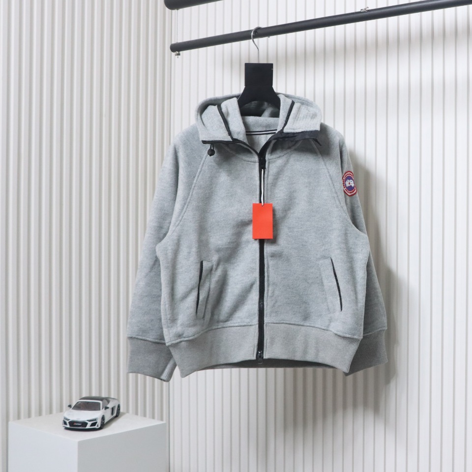 Can*a Go*e chilliwack wool fleece bomber jacket grey