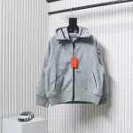 Canada Goose Chilliwack Wool Fleece Bomber Jacket Grey
