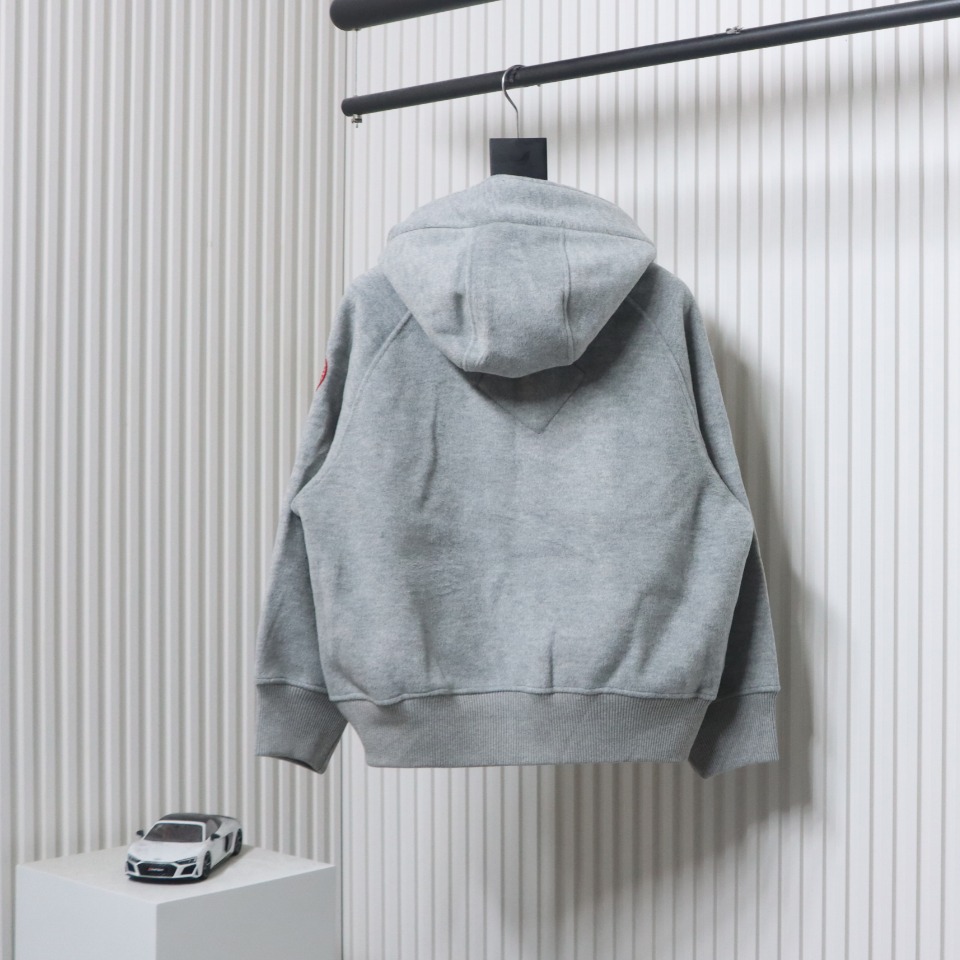 Can*a Go*e chilliwack wool fleece bomber jacket grey