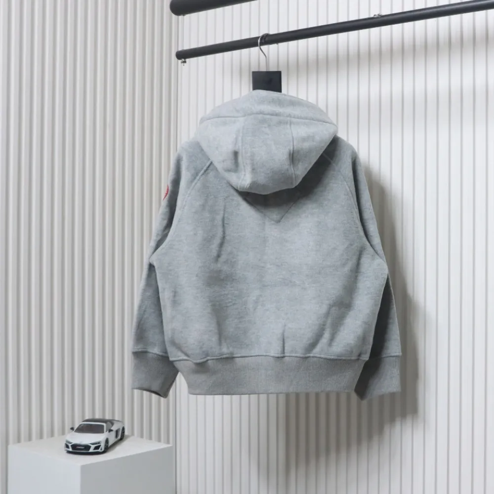 Canada Goose Chilliwack Wool Fleece Bomber Jacket Grey