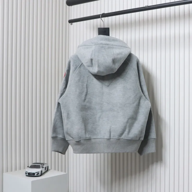 Canada Goose Chilliwack Wool Fleece Bomber Jacket Grey