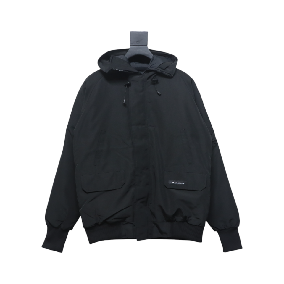 Can*a Go*e short down jacket 01 black
