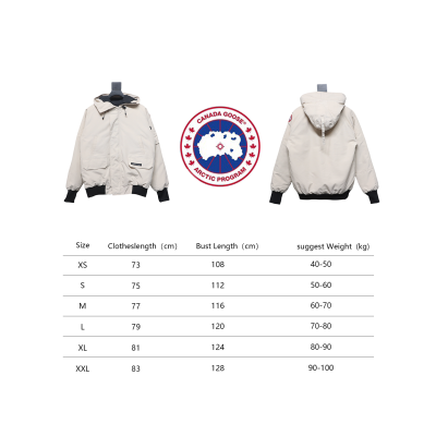 Canada Goose Short Down Jacket 01 Off-White 02