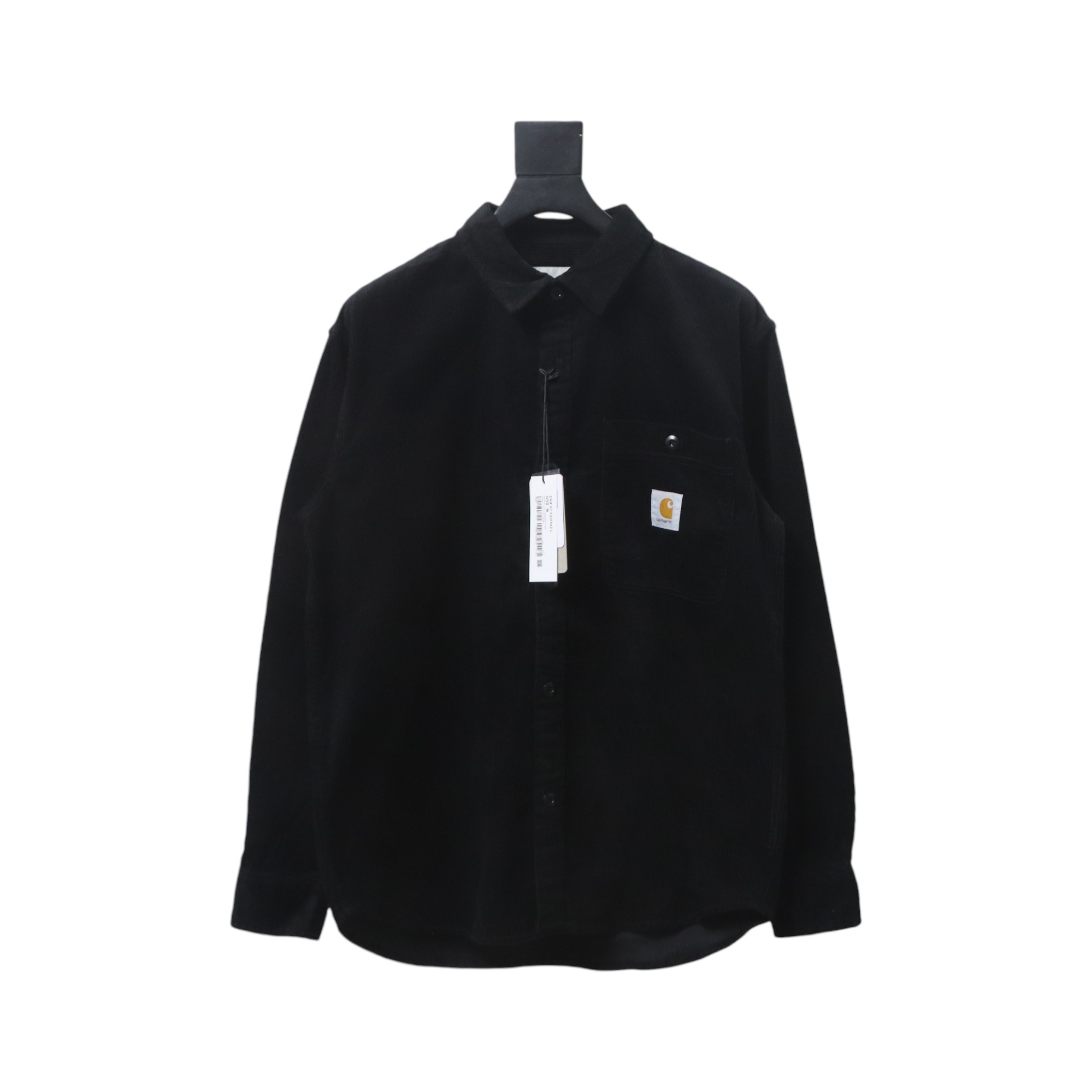 Carhartt Classic LOGO Label Pocket Corduroy Shirt Jacket Black