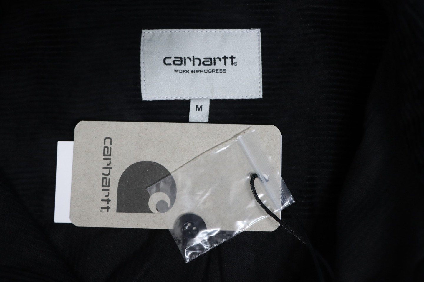Carhartt Classic LOGO Label Pocket Corduroy Shirt Jacket Black