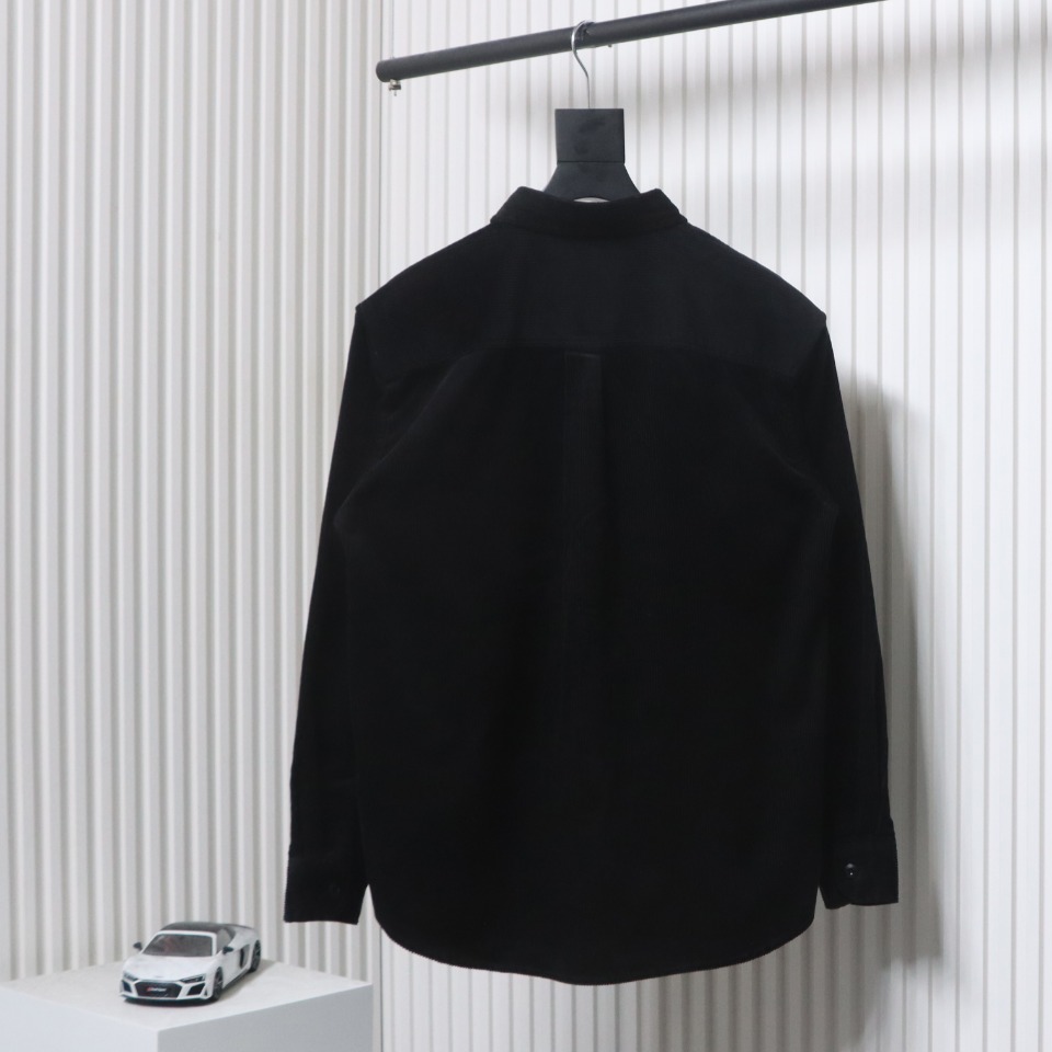 Carhartt Classic LOGO Label Pocket Corduroy Shirt Jacket Black
