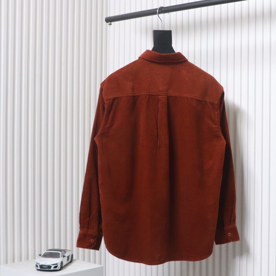 Carhartt Classic LOGO Label Pocket Corduroy Shirt Jacket Red