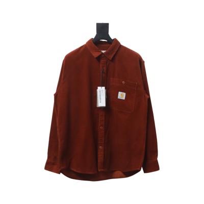Carhartt Classic LOGO Label Pocket Corduroy Shirt Jacket Red 01
