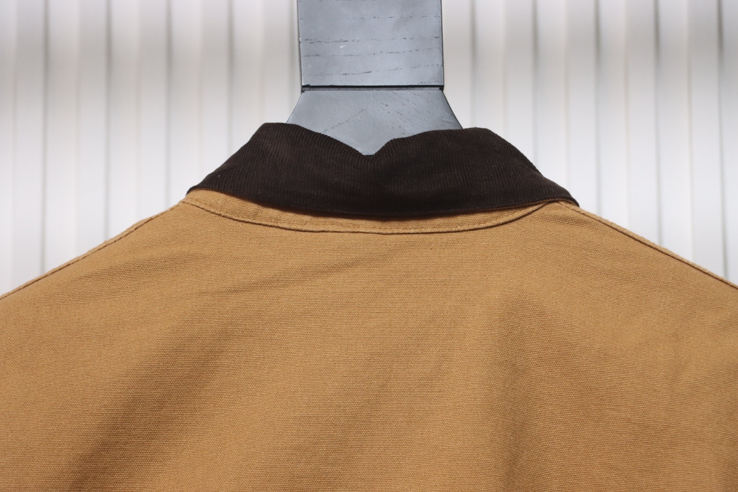 Carhartt Three-Color Canvas Work Jacket With Cotton Brown