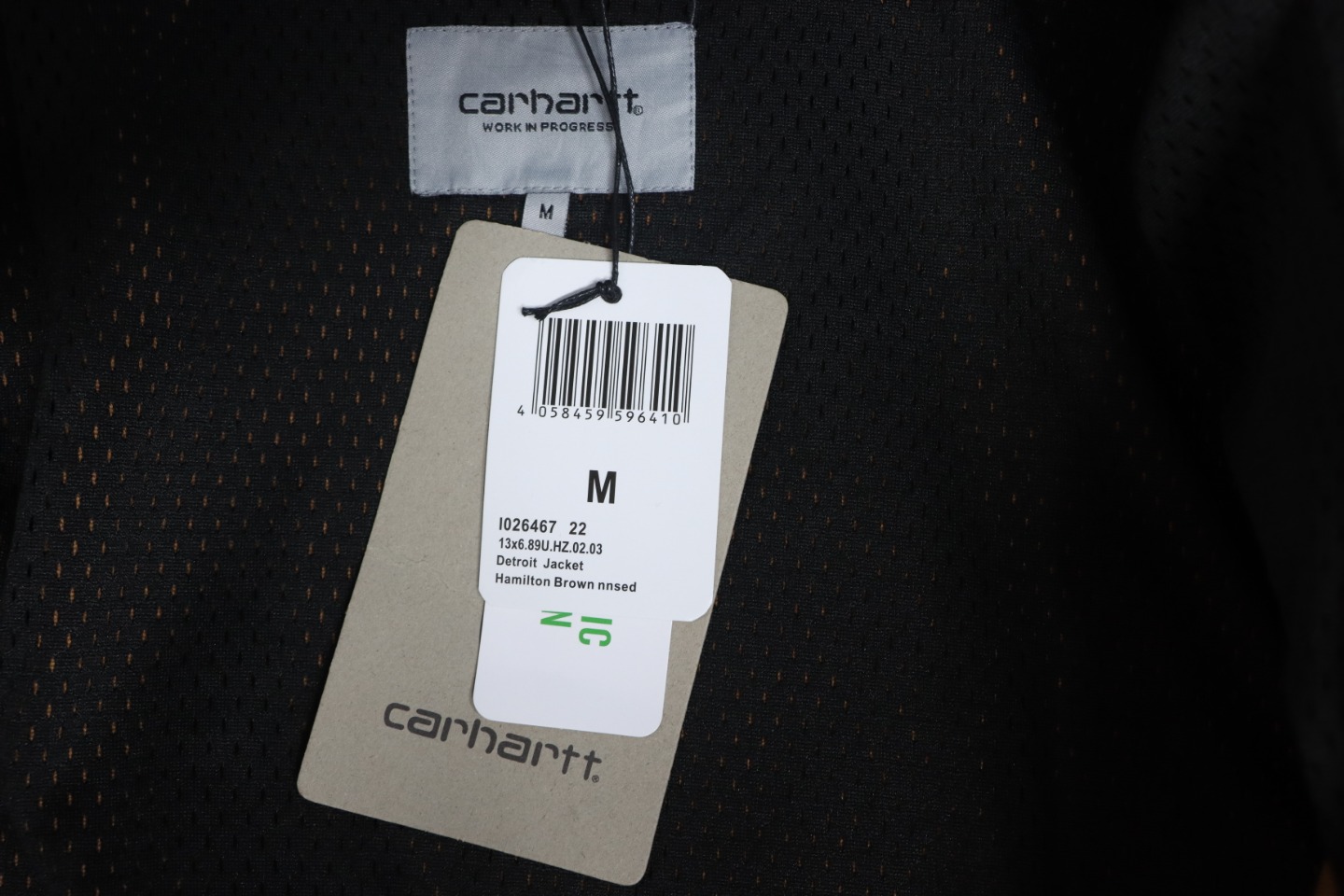 Carhartt Three-Color Canvas Work Jacket With Cotton Brown