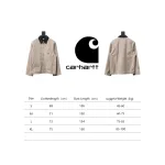 Carhartt Three-Color Canvas Work Jacket With Cotton Khaki