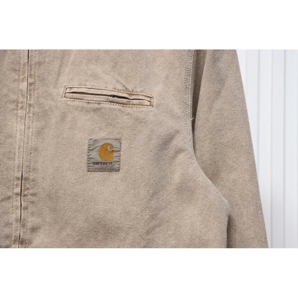Carhartt Three-Color Canvas Work Jacket With Cotton Khaki