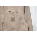Carhartt Three-Color Canvas Work Jacket With Cotton Khaki