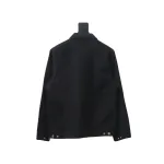 Carhartt Three-Color Canvas Work Jacket With Cotton Black