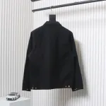 Carhartt Three-Color Canvas Work Jacket With Cotton Black