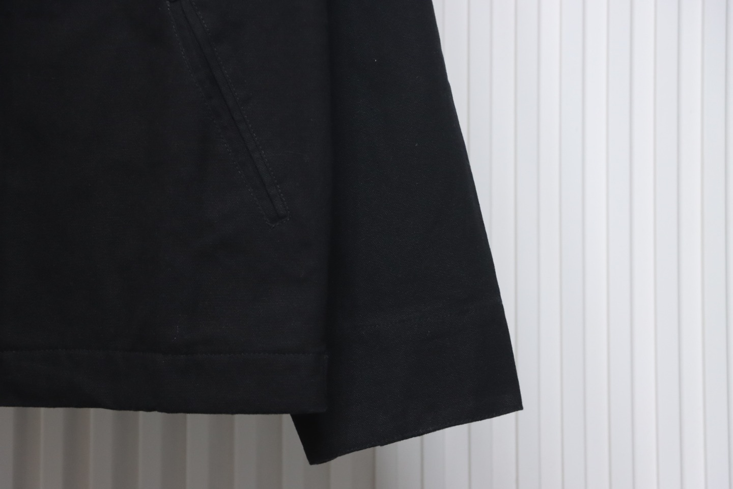 Carhartt Three-Color Canvas Work Jacket With Cotton Black